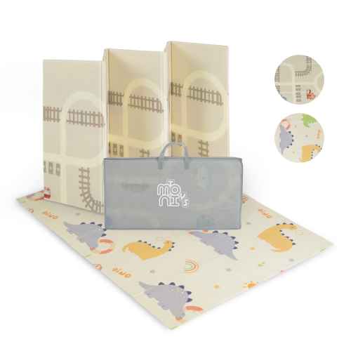 Сгъваем термо килим Moni Toys XPE, 150/200 Urban Traffic