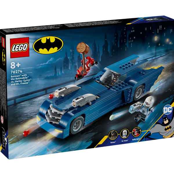 Конструктор LEGO DC Comics Super Heroes 76274 Batman™ - Батман с батмобила срещу Харли Куин и мистър Фрийз-IC2RM.jpeg