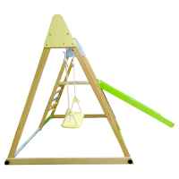 Детски дървен комплект 4в1 Ginger Home, Люлка, Пързалка, Катерушка и Рампа за Катерене, 120x112x114 см-IV05x.jpeg