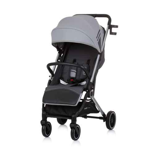 Лятна бебешка количка Chipolino PIXIE, пепелно сив