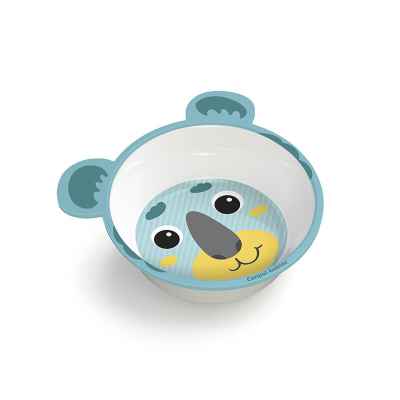 Меламинова купа с ушички Canpol Transparent 4м+ 490мл, тюркоаз