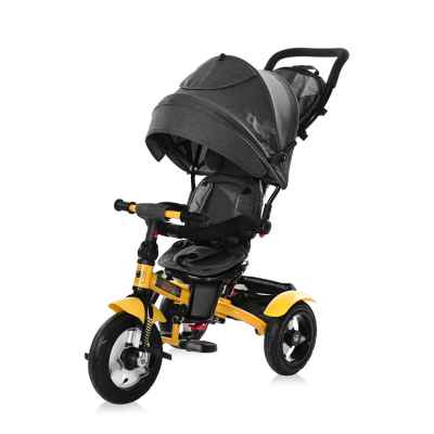 Триколка Lorelli NEO с въздушни гуми, Yellow&Black