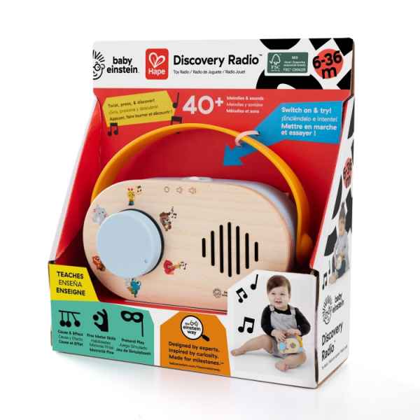 Музикална играчка Hape Baby Einstein, Дървено занимателно образователно радио-ImWLk.jpeg