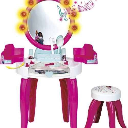 Студио за красота Barbie със светлинна и звук, табуретка и аксесоари