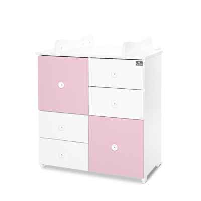 Шкаф Lorelli New, бяло/orchid pink