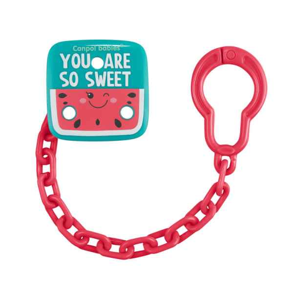 Клипс за залъгалка със синджир Canpol SO COOL, диня-Itcbt.jpg