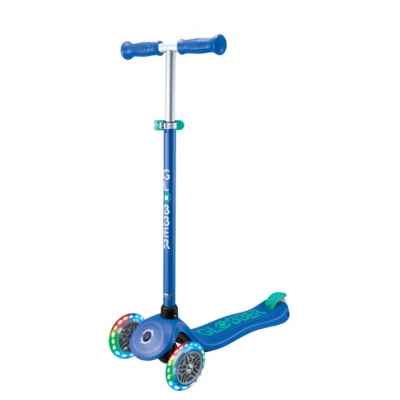 Тротинетка Globber Primo Plus Lights, синя