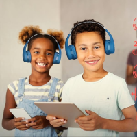 Детски безжични слушалки Motorola Moto JR300, Pink-J9pTs.png