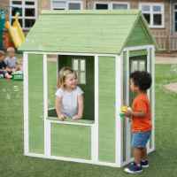 Детска дървена къща за игра Ginger Home, зелено и бяло-JBvbt.jpeg