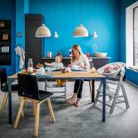 Шезлонг за столче за хранене 2в1 Hauck Alpha+ Bouncer, Stretch beige-JGyAG.jpeg