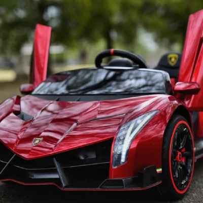 Акумулаторна кола JJ Lamborghini Veneno, червен металик