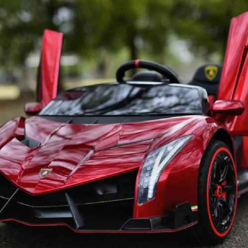Акумулаторна кола JJ Lamborghini Veneno, червен металик