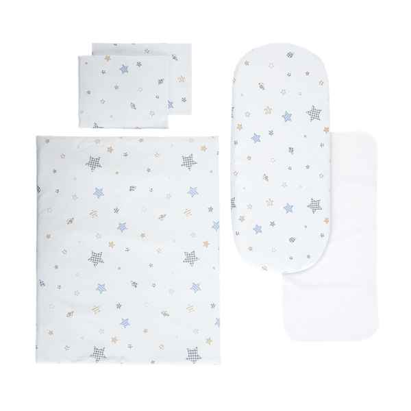 Сет за бебешка количка Lorelli с протектор, Bear with swing Синьо-JLBCc.jpeg