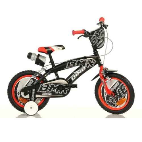 Детски велосипед Dino Bikes BMX 16“ с бутилка, Black/Red