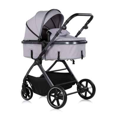 Комбинирана бебешка количка 2в1 Chipolino Pearl, платина