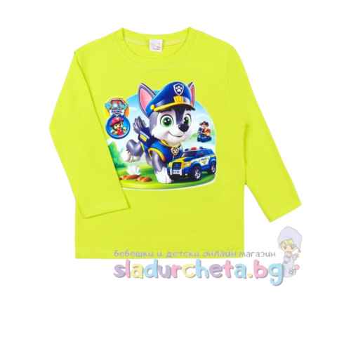 Детска блуза Светли, зелена