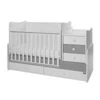 Бебешко легло Lorelli MAXI PLUS NEW 70/160, БЯЛО/STONE GREY-3BOX-KBr5X.jpeg