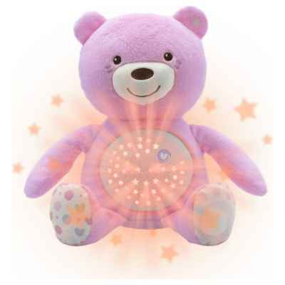 Плюшена играчка - прожектор Chicco Baby Bear, розово