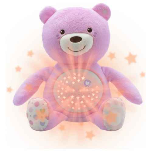 Плюшена играчка - прожектор Chicco Baby Bear, розово