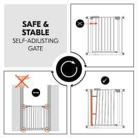 Предпазна преграда за бебе Hauck Clear Step Autoclose 2, White-KDuIp.jpeg