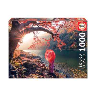 Пъзел Educa, Изгрев при река Кацура, Япония, 1000 части