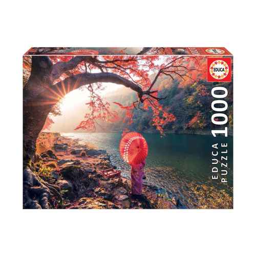 Пъзел Educa, Изгрев при река Кацура, Япония, 1000 части