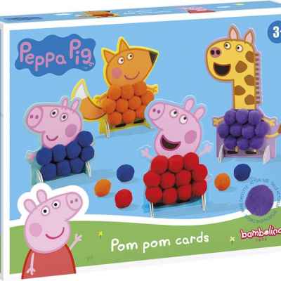 Творчески комплект Totum, Peppa Pig, Декорирай с помпони