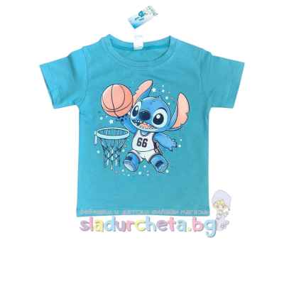 Детска тениска Светли, Стич