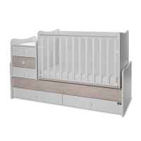 Бебешко легло Lorelli MAXI PLUS NEW 70/160, БЯЛО/СВЕТЪЛ ДЪБ-3BOX-KTzgf.jpeg