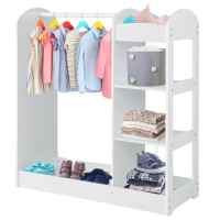 Детска стойка за дрехи с огледало Ginger Home, бяла-KVLN8.jpeg