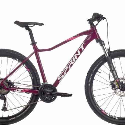Велосипед Sprint Maverick Pro Lady 27.5 V2, Виолетов гланц/ бяло/ розово