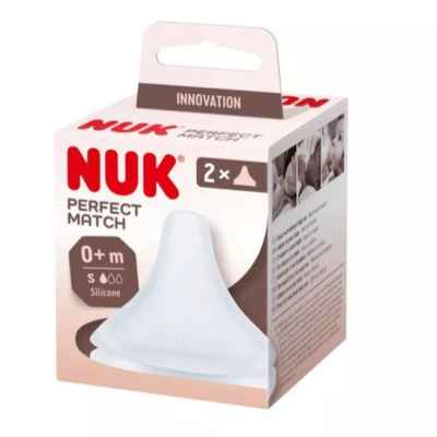 NUK Perfect Match биберон за храна силикон  S 0+, 2бр.