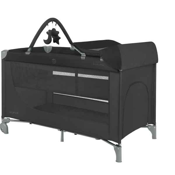 Бебешка кошара на две нива Kikka Boo So Gifted Plus, Black 2026-L67NP.jpeg
