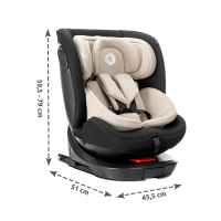 Столче за кола Lorelli Concord Pro i-Size ISOFIX Support Leg 360, Pink-LBubW.jpeg
