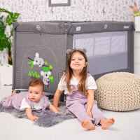 Бебешка кошара Lorelli NOEMI 2 Нива, Mellow Rose STAR-LGeOu.jpg