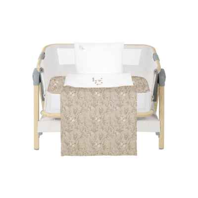 Бебешки спален комплект за мини-кошара Kikka Boo, 5 части Secret Garden Beige