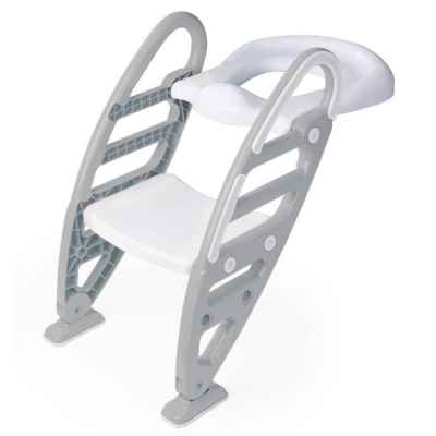 Седалка за тоалетна със стълба Ginger Dolu, Сива