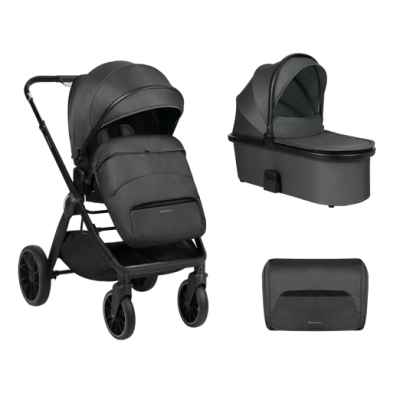 Комбинирана бебешка количка 2в1 Kikka Boo Tiffany, Dark grey 2024 РАЗПРОДАЖБА