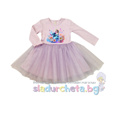 Детска рокля Мариела, циклама