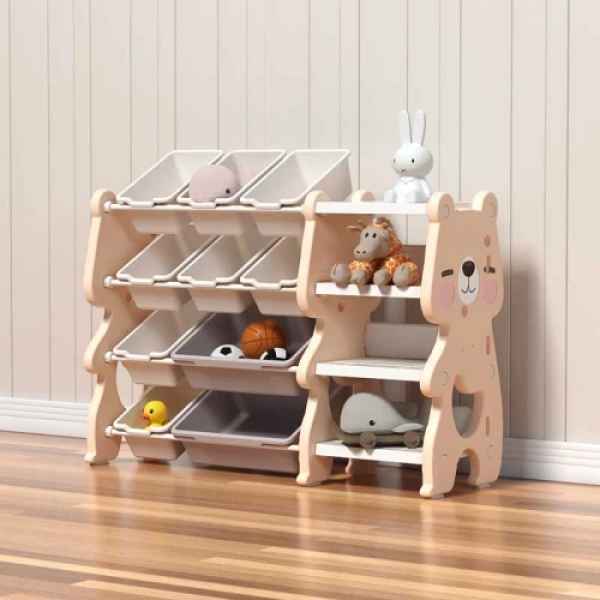 Многофункционален органайзер за играчки с кутии за съхранение Feelkids, розово мече-LbQZo.jpeg