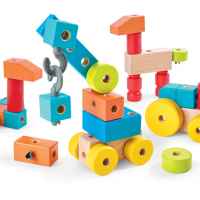 Комплект дървени, цветни кубчета Hape, 44 части-LmTjI.jpeg