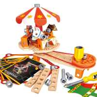 Дървен комплект Hape, Млад изобретател, Изгради си карнавал, 73 части-Lmpw8.jpeg