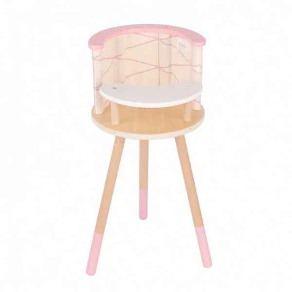 Столче за хранене Classic World, дървено розова-LnUD1.jpeg