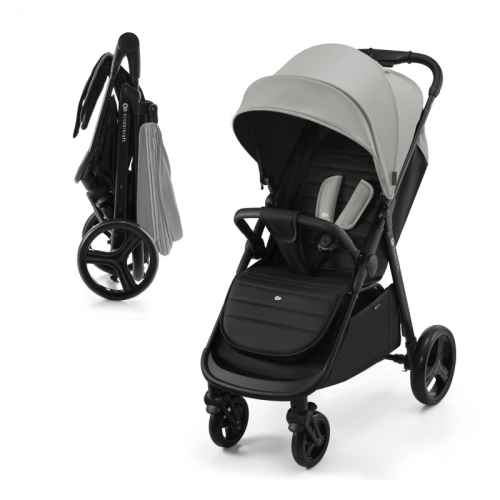 Лятна бебешка количка KinderKraft Rine, Moonlight grey