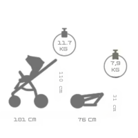 Комбинирана бебешка количка 3в1 Tutis VIVA 5+, Crystal-Lrnei.png