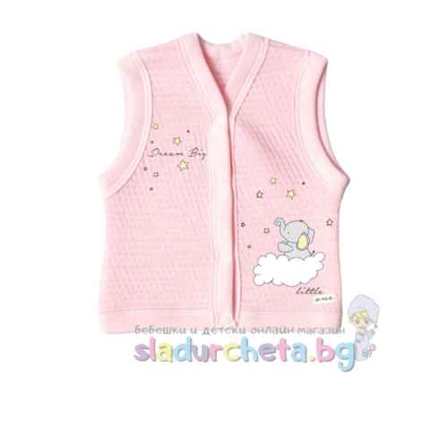 Бебешки елек Морисмо, Слонче на облак в розово