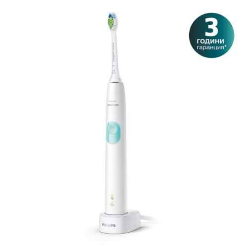 Електрическа звукочестотна четка за зъби Philips Sonicare ProtectiveClean Series 4300, бяла