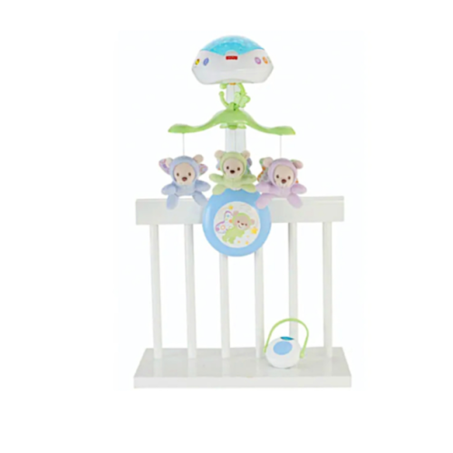 Музикална въртележка за легло Fisher Price, с Мечета и Пеперуди