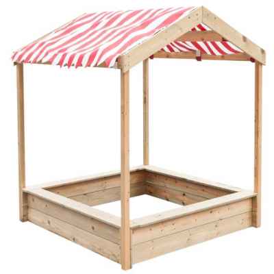 Детски дървен пясъчник с навес Classic World Educational