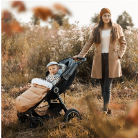 Зимно чувалче за бебешка количка Petite&Mars Footmuff Comfy, карамел-MBGCg.png